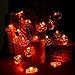 LUCKLED Set of 3 Battery Powered Halloween String Lights, 20 LED Halloween Decorative Lights for Indoor and Outdoor Decorations - White Ghost/Orange Pumpkin/Purple Bat
