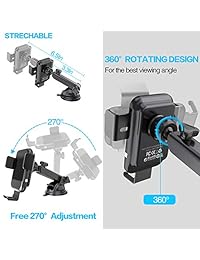 Arcbld   Cargador inalámbrico para coche, soporte de coche con sujeción automática y gravedad, ajustable