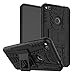 for Huawei P8 lite (2017) / Honor 8 Lite (2017) Case-Mama Mouth Shockproof Heavy Duty Combo Hybrid Rugged Dual Layer Grip Cover with Kickstand (with 4 in 1 Packaged),Black
