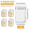 VIVILINEN-Airtight-Food-Storage-Container-Set-Stackable-Kitchen-Storage-with-Lids-Ideal-for-Cereal-Spaghetti-Pasta-Candy-Snacks-for-Keeping-Food-Dry-FreshSet-of-4-08L VIVILINEN Airtight Food Storage Container Set- Stackable Kitchen Storage with Lids Ideal for Cereal Spaghetti Pasta…