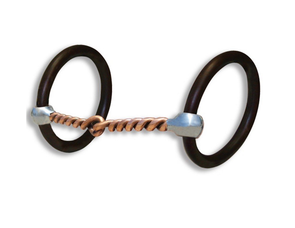 The Bob Avila Collection by Professionals Choice Equine O-Ring Copper Twist Mouth Snaffle Bit