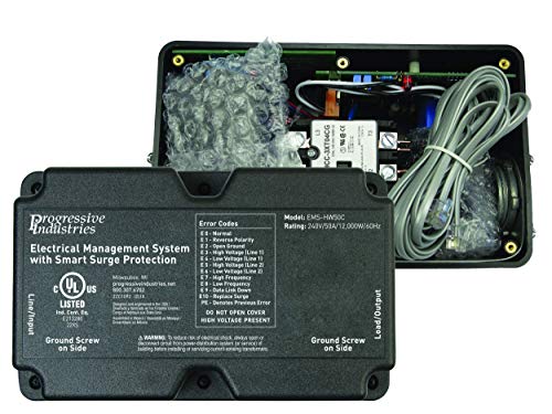 Progressive Industries HW50C Hardwired EMS Surge & Electrical Protection- 50 Amps (Renewed)