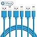 Quntis iPhone Charger Lightning Cable, 3Pack 6.5FT Lightning to USB A Cable Cord MFi Certified Compatible with iPhone Xs Max XR X 8 Plus 7 Plus 6 Plus 5s SE iPad Pro iPod Airpods and More, Blue