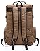Canvas Backpack, Aidonger Vintage Canvas School Backpack Hiking Travel Rucksack Fits 15'' Laptop (Coffee)