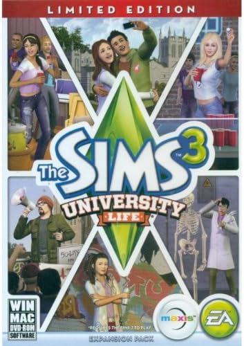The Sims 3 University Life (Limited Edition) [English and French language] for PC & MAC [International Edition] [DVD-ROM] Mac / Windows GameCyberStore