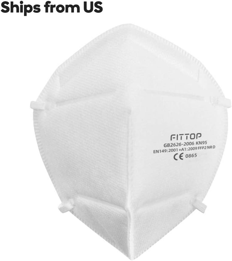 5 Pcs ON STOCK KN95 Disposable Dust Masks Without Valve Particulate Respirator for Cleaning, Construction, Woodworking, Ship from US