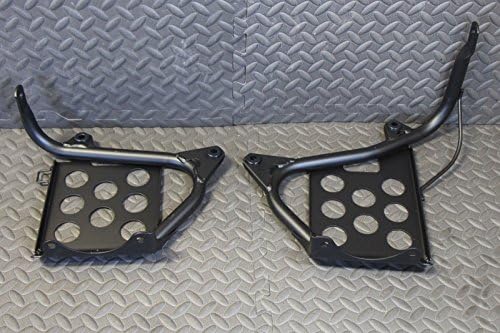 Black Heel Guards footrest stand Yamaha Banshee left &amp; right nerf bars - NEW