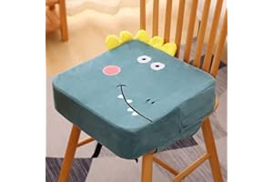 KOGITI Toddler Booster Seat for Dining Double Straps Washable Portable Thick Chair Increasing Cushion for Baby Kids (CadetBlue-10cm)
