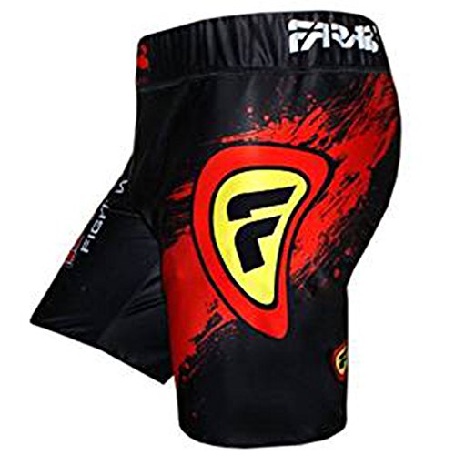 Farabi vale tudo shorts MMA grappling fight training match compression tights (medium) - Thumbnail 3