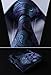 HISDERN Lot 3 PCS Classic Men's Silk Tie Set Necktie & Pocket Square - Multiple Sets