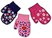 N'Ice Caps Little Girls and Infants Magic Stretch Mittens 3 Pairs Assortment