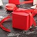 AWELL Red Gift Candy Box Bulk 2x2x2 inches with Red Ribbon Party Favor Box,Pack of 50