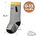 Baby Knee High Socks for 0-12 Month Boys Girls 6 Pairs: Animal, Dog, Tiger, Fox, Bear, Elephant, Mustache