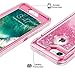 Coolden Case for iPhone 8 Case Protective Glitter Case for Women Girls Cute Bling Sparkle 3D Quicksand Heavy Duty Hard Shell Shockproof TPU Case for 4.7 Inches iPhone 6 6s 7 8 SE 2020, Pink