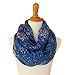 Scarf_tradinginc® Floral Butterfly Bird Dragonfly Light Weight X-large Infinity Scarf (Bird & Floral Blue)