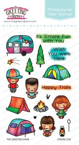 The Greeting Farm Clear Stamp Set - S'more Fun