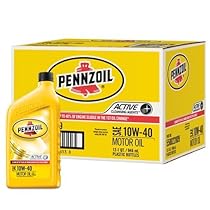Pennzoil 550022809-12PK 10W-40 Motor Oil - 1 Quart (Pack of 12)