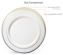 OCCASIONS 240 Plates Pack,(120 Guests) Heavyweight