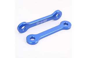 FTQYZDP Lowering Link Kit for DRZ400E/DRZ400S 2000-2023 | DRZ400SM 2005-2023 | KLX400R 2002-2004, Aluminum Rear Suspension Links Easy Bolt-On Installation to Lower Seat Height for Short Riders (Blue)