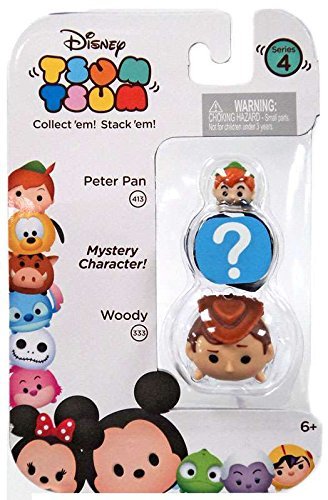 Tsum Tsum Series 4 Peter Pan & Woody 1" Minifigure 3-Pack