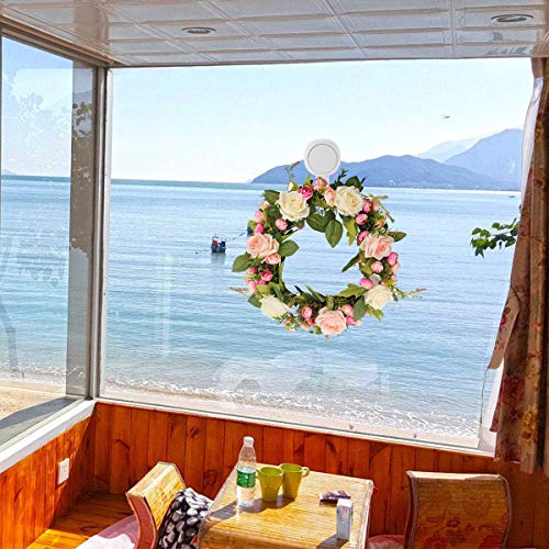 Budget & Good Suction Cup Hooks Bathroom Shower Suction Hooks 4 Pack Heavy Duty Wreath Hanger Holder Hooks for Towel Loofah Sponge Waterproof