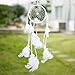 SOLEDI Dream Catcher White 40cmx11cm Handmade Traditional Circular Net Home Decor Wall Car Hanging Ornament Gift
