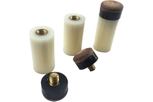 Billiard Pool Cue Stick Replacement Ferrules Screw-On Tips 12mm for Snooker Stylish Practical Treatment