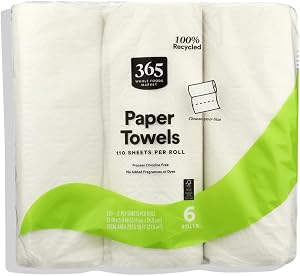 365 by Whole Foods Market Recycled Paper Towel 6ct, 110 CT