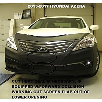 Lebra 2-Piece Front End Cover (Car Bra) For Chevrolet Equinox 2016-2017 - Black, Protects Against Bugs, Rocks & Chips