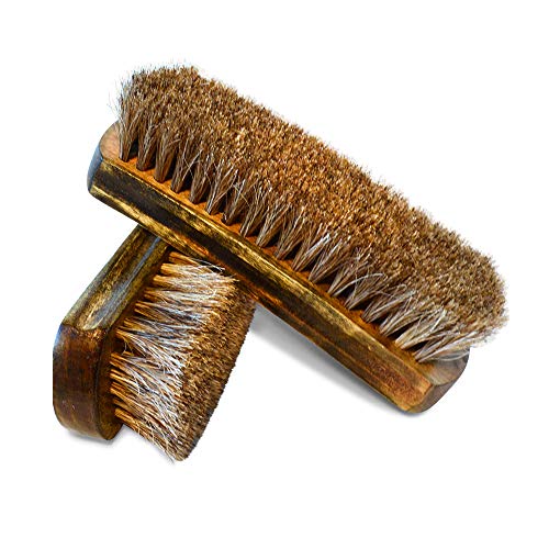 Horsehair Shoe Shine Brush 2pack - Downtown Shoe Supply Co.