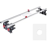 SpeTool 48 inch Router Sled for Flattening Slabs, 3-Axis Precision Height Adjustment System with Reinforced Rails, Wood Slab Flattening Jig for Woodworking, Includes Pre-drilled &amp; Blank Router Plates