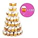 Jusalpha Large 7-tier Acrylic Round Cake Stand-cupcake Stand- Dessert Stand-tea Party Serving Platter for Wedding Party