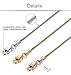 Jstyle 3 Pcs a Set 0.9mm Stainless Steel Chain Necklace for Women Snake Link 16-36 Inch