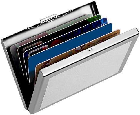 Slim Stainless Steel Credit Card Case Holder RFID Blocking For Man and Women