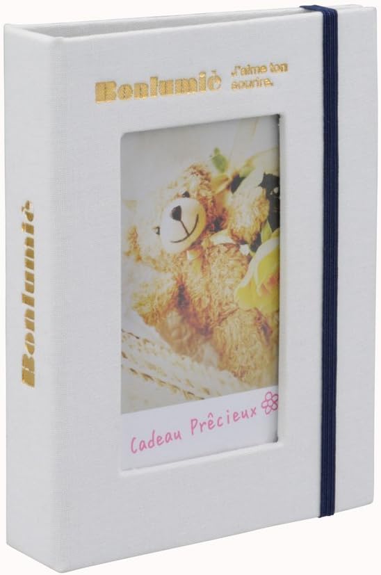 Cheki instax Photo Album Flame Bayashi Mini - 20 Pocket - White