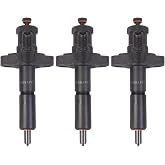 D4NN9AF593A Fuel Injector 3-Pack for Ford New Holland 231 256 2600 335 340 340A 340B 420 445 3600 4600 5600 6600 7600 Tractors