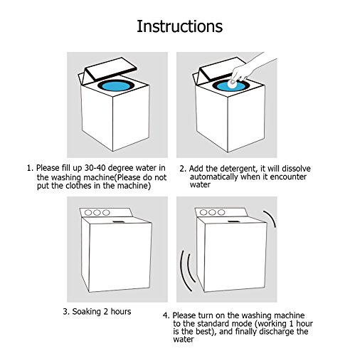 MXY Washing Machine Cleaner Washer Detergent Wash Machine Cleaning Agent Sterilize & Degerming (3 Tablet Package)