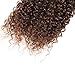 Jerry Curly Clip in Hair Extensions 14 Inch Dark Brown Color Human Hair Double Weft Brazilian Unprocessed Virgin Hair Extensions 7Pcs/lot 16 Clips (70g 14