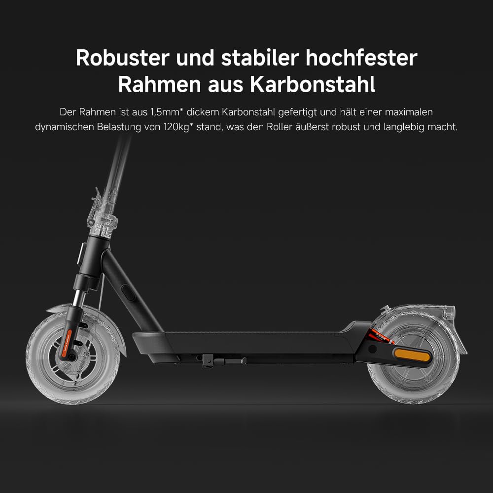 Xiaomi 5 Max E-Scooter mit Straßenzulassung (max. 20km/h, bis zu 60km Reichweite & 22% Steigung, Federung vorne & hinten, 10" Luftreifen, Blinker, Dual-Bremssystem, Traktionskontroll-System, App) 7