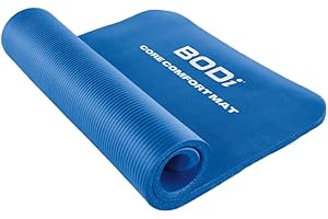 Beachbody Exercise Mat, Extra Thick Foam Workout Mat for Home and Gym, Yoga, Ab Workouts, Stretching, Weightlifting, High Density - Ultra Durable, 1/2 inch