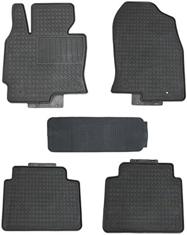 TMB Motorsports Black Rubber Floor Mats for 2013 Up Mazda CX-5 All Weather