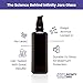 Infinity Jars 100 Ml (3.4 fl oz) Black Ultraviolet Glass Push Pump Bottle 3-Pack