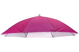 PATIKIL Umbrella Hat, 27 Inch Hands-Free Fishing Umbrella Hat Elastic Headband