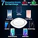 Pansonite QI Wireless Charger, Fast Wireless Charging Pad Stand for iPhone X/8/8 Plus,Nexus 4/5/6/7, Samsung S8/S8+/S7/S7 Edge/S6/S6 Edge+/Note 5 and Other Qi-enabled Devices [Sleep-friendly] (white)