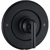 Replacement for Moen Posi-Temp Valve Only Shower Faucet Trim Kit (Valve& Catridge Not Inclued), Volume and Temperature Contro