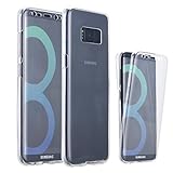 Galaxy S8 Case, LONTECT Soft TPU Crystal Clear Slim 360 Degree Full Body Protective Cover Case for Samsung Galaxy S8 - Clear