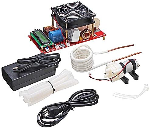 Rtyrytiiu Module 2000W ZVS Induction Heating Module Board Flyback Driver Heater Good Heat Dissipation With Coil Pump Power Adapter Kit Accessories