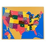 Montessori Puzzle Map of USA