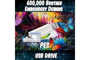 DoubleGEmbroidery 600,000 Embroidery Machine Patterns Designs Brother PES on USB