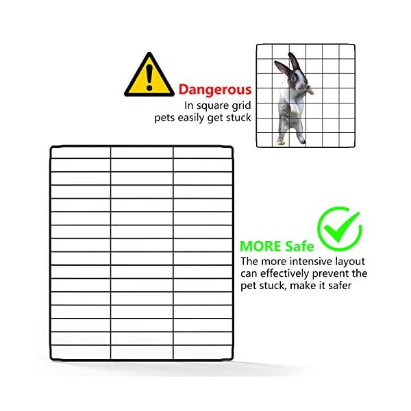 Tespo Pet Playpen, Small Animal Cage Indoor Portable Metal Wire yd